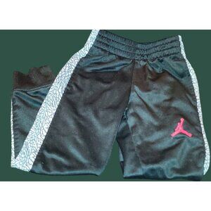 Jordan Kids Elastic Waist Athletic Pants Black/GraySize 4